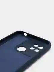 Темно-синий чехол силиконовый для Xiaomi Redmi 10C / Poco C40, Сяоми Редми 10С / Поко С40