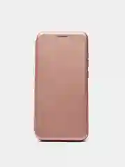 Розовый чехол книжка для Xiaomi Redmi Note 9 c функцией подставки