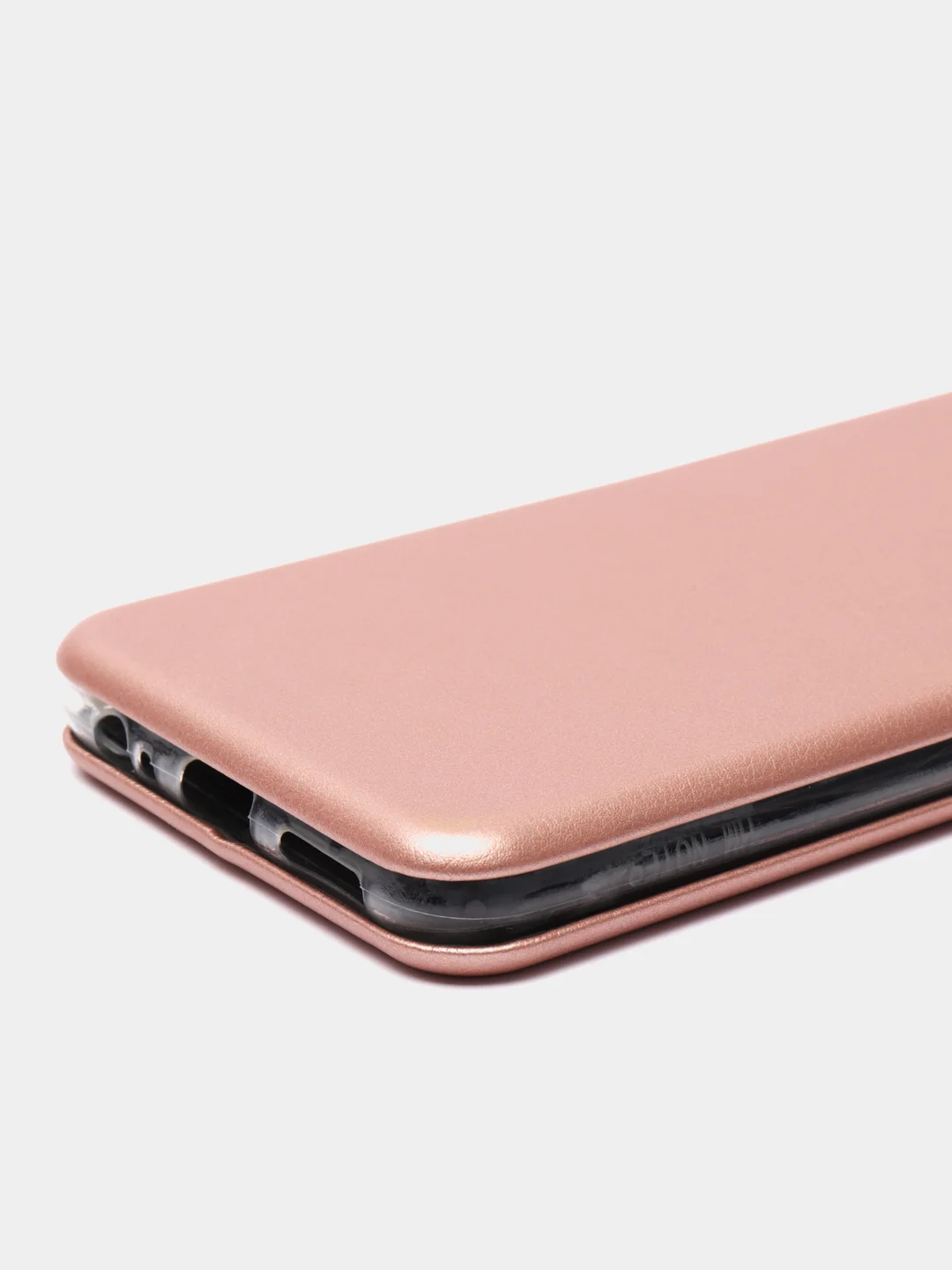 Розовый чехол книжка для Xiaomi Redmi Note 9 c функцией подставки