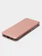 Розовый чехол книжка для Xiaomi Redmi Note 9 c функцией подставки