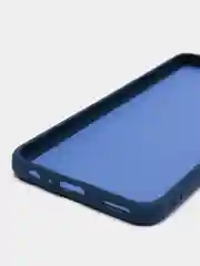 Темно-синий чехол Honor X8 4G, Хонор Х8 4Г силиконовый, цветной с мягким подкладом
