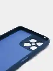 Темно-синий чехол Honor X8 4G, Хонор Х8 4Г силиконовый, цветной с мягким подкладом