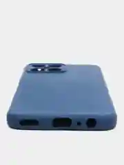 Темно-синий чехол Honor X8 4G, Хонор Х8 4Г силиконовый, цветной с мягким подкладом