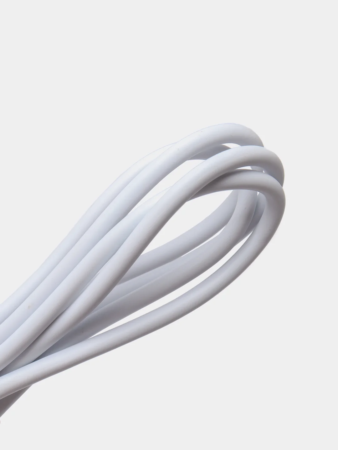 Белый usb кабель зарядный, 1.0м, DENMEN D01 2.4A, TypeC/MicroUSB/Lightning для Android и iPhone