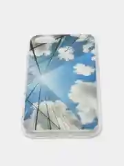 Небесно-голубой чехол с рисунком силиконовый для iPhone 6 6s 7 8 X XR XS 11 12 13 pro, Айфон