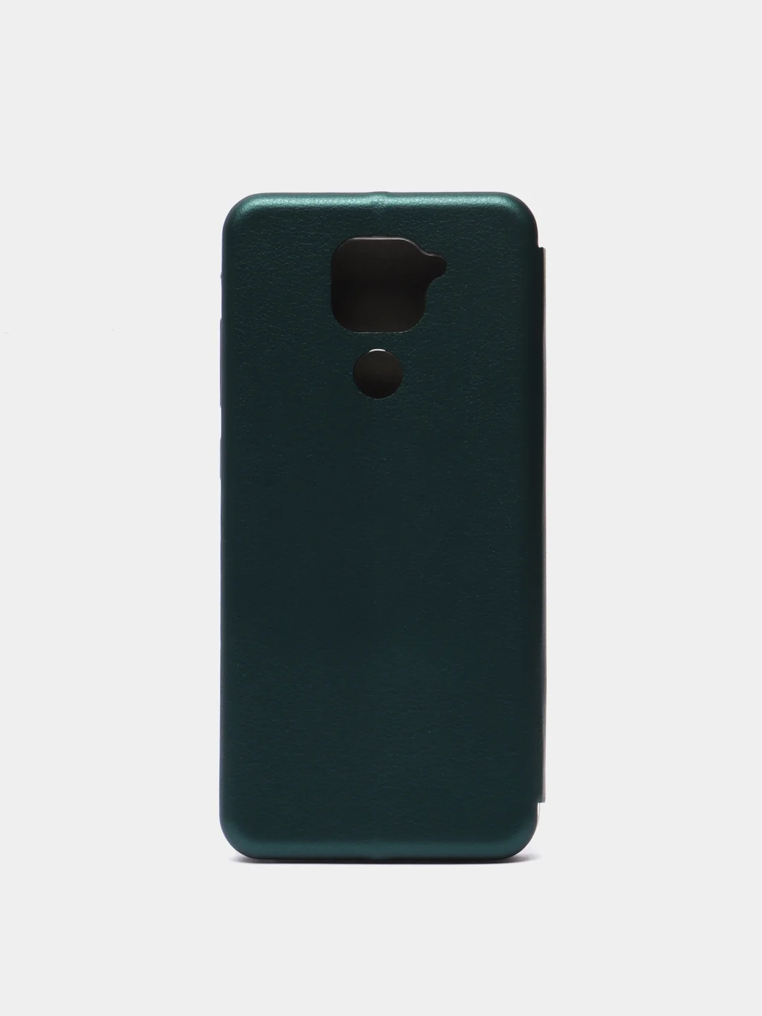 Тёмно-зелёный чехол книжка для Xiaomi Redmi Note 9 c функцией подставки