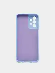 Голубой чехол Samsung Galaxy A23, Самсунг Галакси А23 силиконовый, цветной с мягким подкладом