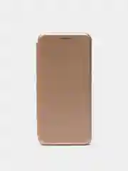 Золотой чехол книжка для Xiaomi Redmi Note 9 c функцией подставки