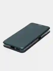 Тёмно-зелёный чехол-книжка для Xiaomi Redmi Note 11 PRO, Note 11 5G, силиконовый