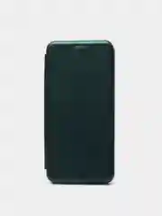 Тёмно-зелёный чехол-книжка для Xiaomi Redmi Note 11 PRO, Note 11 5G, силиконовый