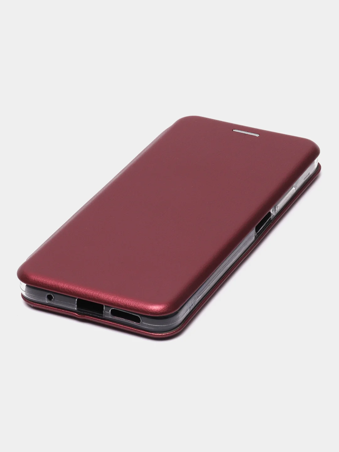 Багровый чехол книжка Xiaomi Redmi Note 11 4G, Redmi Note 11S на магните с функцией подставки
