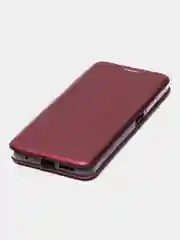 Багровый чехол книжка Xiaomi Redmi Note 11 4G, Redmi Note 11S на магните с функцией подставки