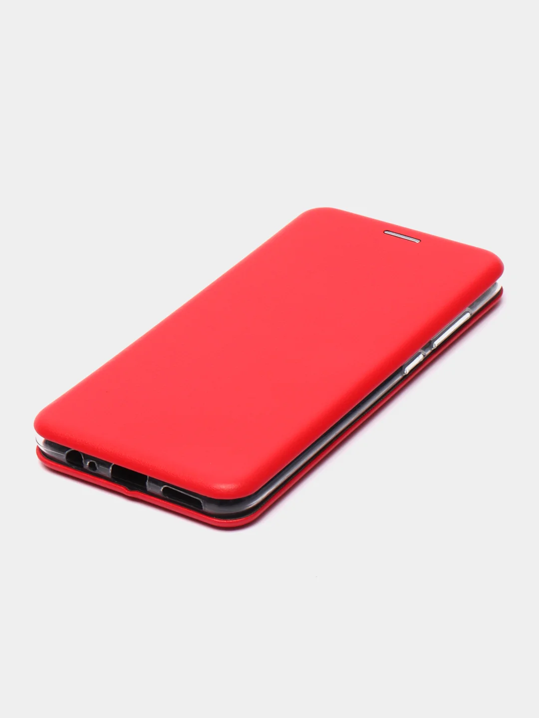 Красный чехол книжка для Xiaomi Redmi Note 9 c функцией подставки