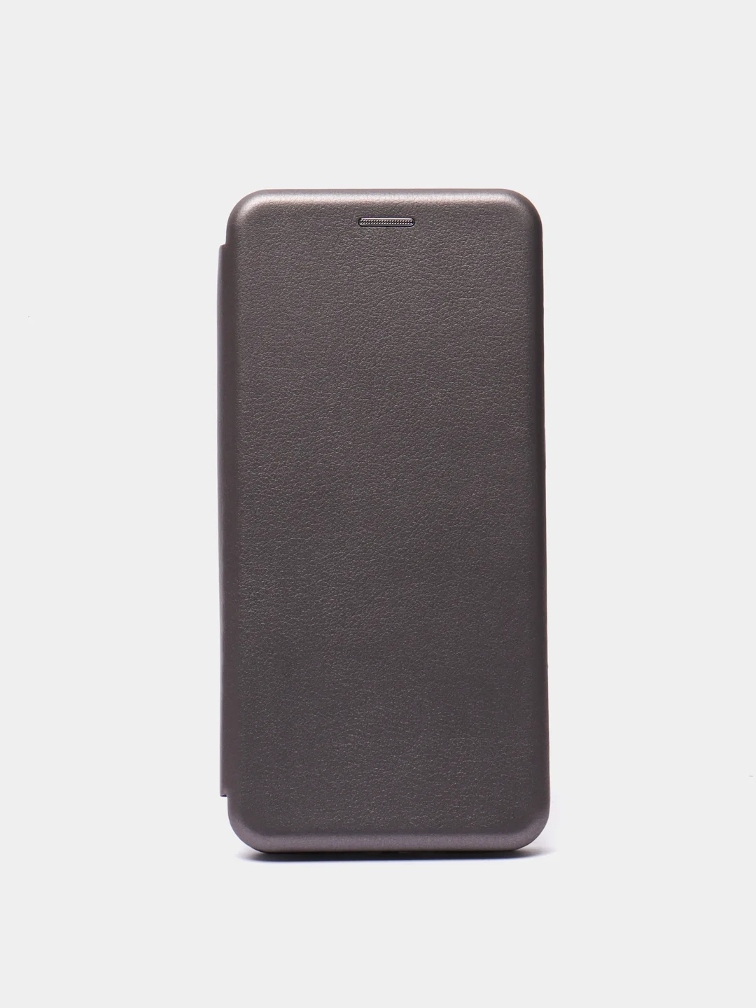 Серебряный чехол книжка для Xiaomi Redmi Note 9 c функцией подставки