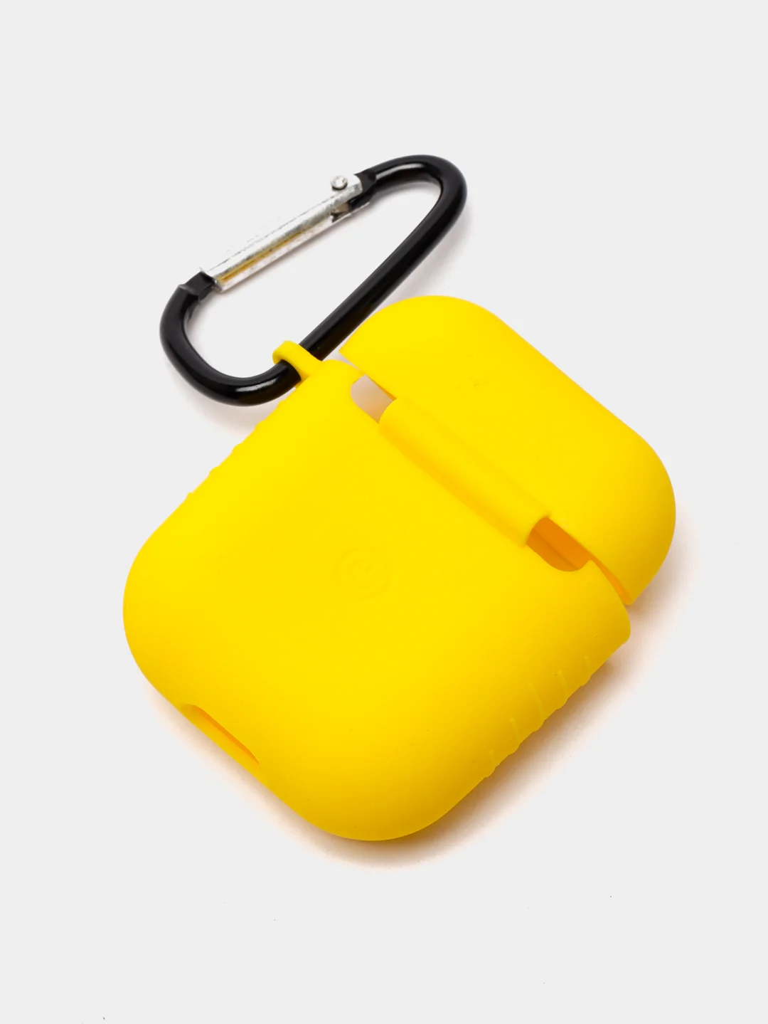 Желтый силиконовый чехол для беспроводных наушников AirPods 1, AirPods 2