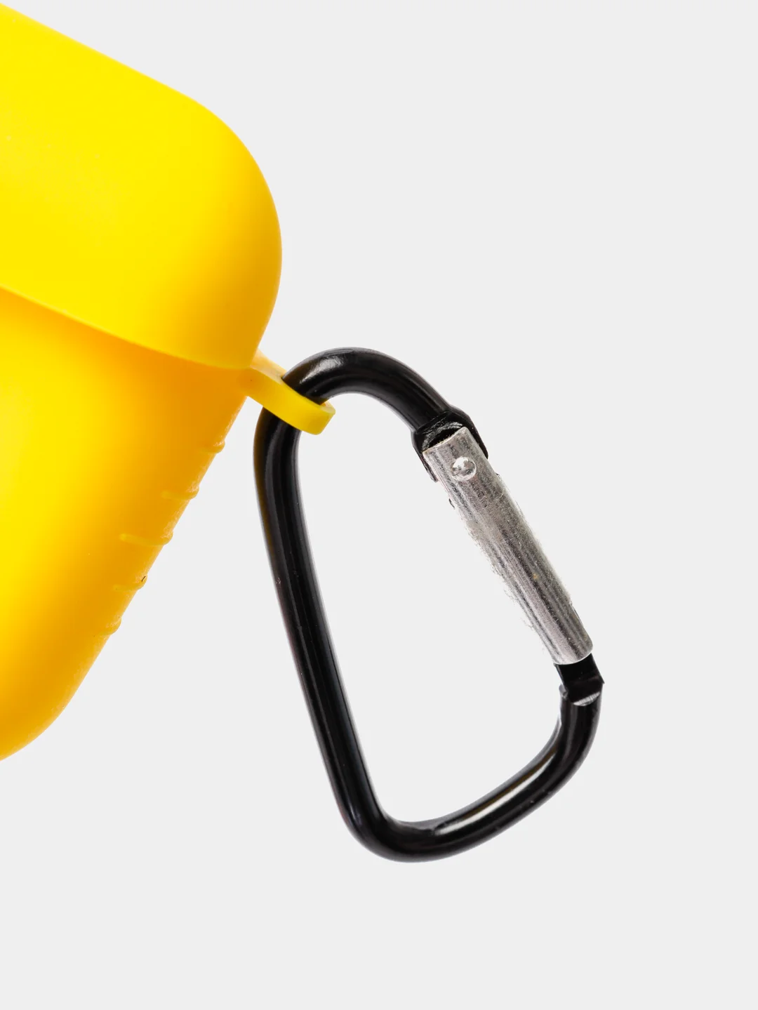 Желтый силиконовый чехол для беспроводных наушников AirPods 1, AirPods 2
