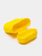 Желтый силиконовый чехол для беспроводных наушников AirPods 1, AirPods 2