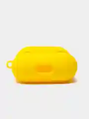 Желтый силиконовый чехол для беспроводных наушников AirPods 1, AirPods 2