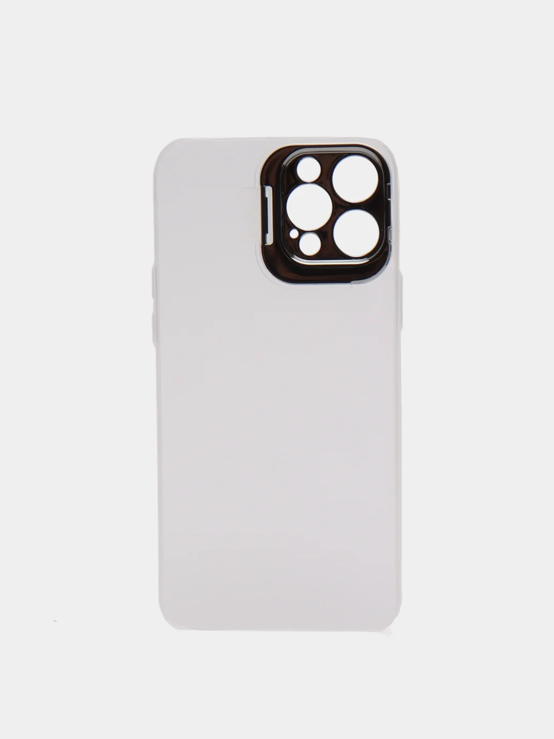 Белый чехол iPhone 12 Pro Max пластиковый матовый ультратонкий с защитой камеры