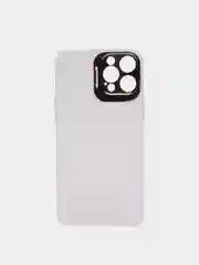 Белый чехол iPhone 12 Pro Max пластиковый матовый ультратонкий  с защитой камеры