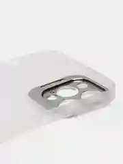 Белый чехол iPhone 12 Pro Max пластиковый матовый ультратонкий  с защитой камеры