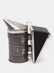 Дымарь для пчел стальной, с искусственными мехами и стаканом
