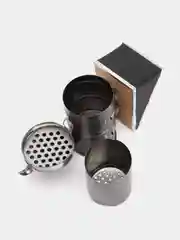 Дымарь для пчел стальной, с искусственными мехами и стаканом