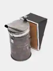 Дымарь для пчел стальной, с искусственными мехами и стаканом
