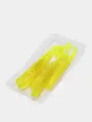 Желтый силиконовые приманки виброхвост 10 см (5 шт упаковка)
