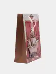 Пакет подарочный на 8 марта, блеск 3Dаппликация, плотный картон 42*31*12см Люкс