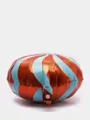 Оранжевый воздушный шар фольгированный "Леденец", 1 штука