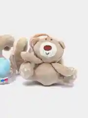 Бежевый растяжка-спираль с развивающими игрушками