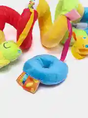 Желтый растяжка-спираль с развивающими игрушками