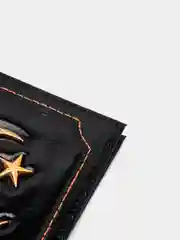 Черный обложка для паспорта "Ислам", в виде полумесяца