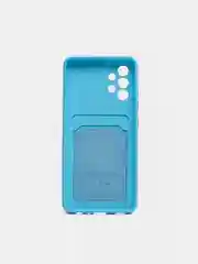 Голубой wallet Чехол карман для карт Samsung A50 A30S, A31, A51 A71 A02 M02, A32, A52, A72, S20 FE