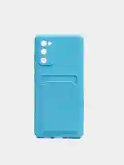Голубой wallet Чехол карман для карт Samsung A50 A30S, A31, A51 A71 A02 M02, A32, A52, A72, S20 FE