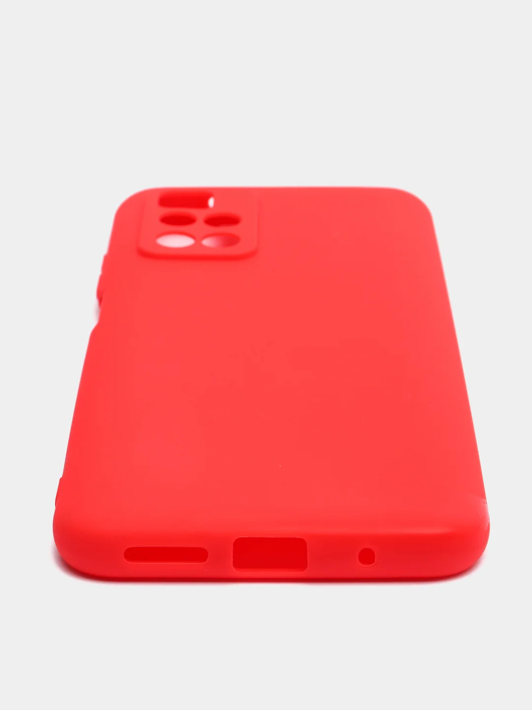 Красный чехол для Redmi 10, силиконовый, с поверхностью soft touch