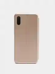 Золотой чехол книжка Xiaomi Redmi 9A с функцией подставки