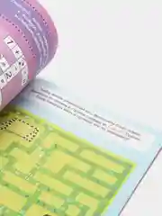 Вишнёвый книга развивающая "Математические и буквенные лабиринты" (ребусы, головоломки)от 6 лет