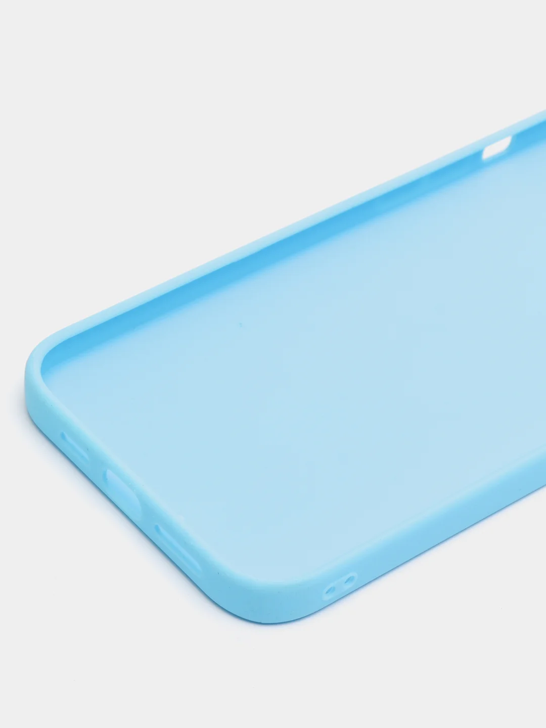 Голубой чехол iPhone 7/8 SE(2020), 7+/8+, XR, 11, 12 mini, 12/12 pro, 12 pro max, силиконовый