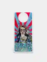 Бирюзовый чехол на Xiaomi Redmi Note 9T, переливашка