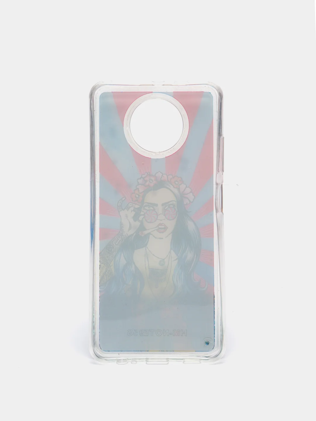 Бирюзовый чехол на Xiaomi Redmi Note 9T, переливашка