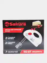 Белый миксер Sakura SA-6307BL, 150 Вт