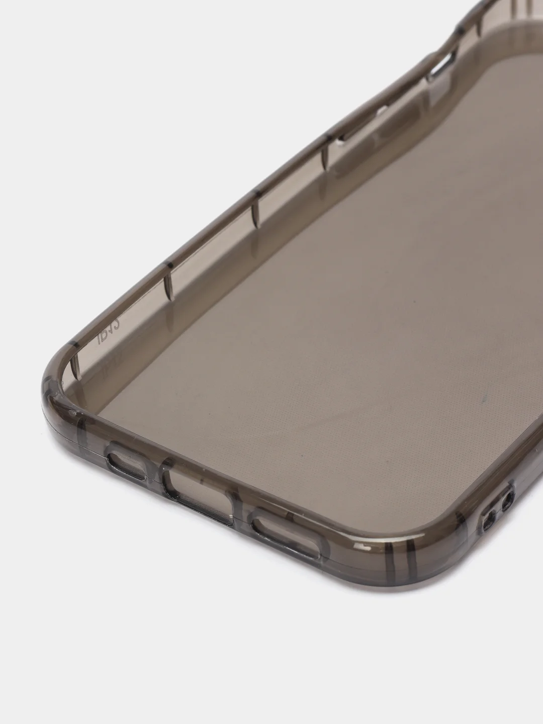 Черный чехол для iPhone 12 прозрачный цветной силиконовый