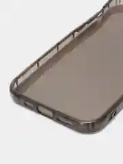 Черный чехол для iPhone 12 прозрачный цветной силиконовый