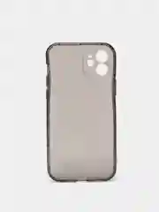 Черный чехол для iPhone 12 прозрачный цветной силиконовый