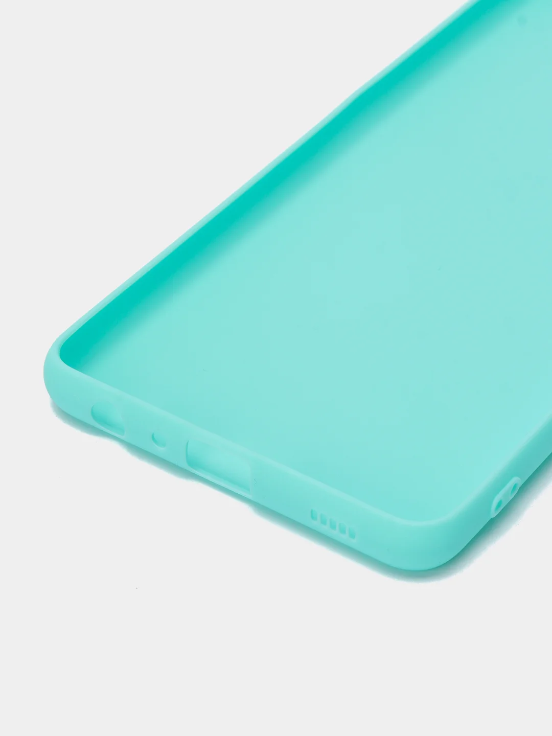 Бирюзовый чехол силиконовый матовый для Samsung Galaxy A72