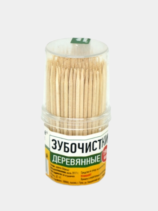 Зубочистки деревянные "Домашний сундук", 190 штук