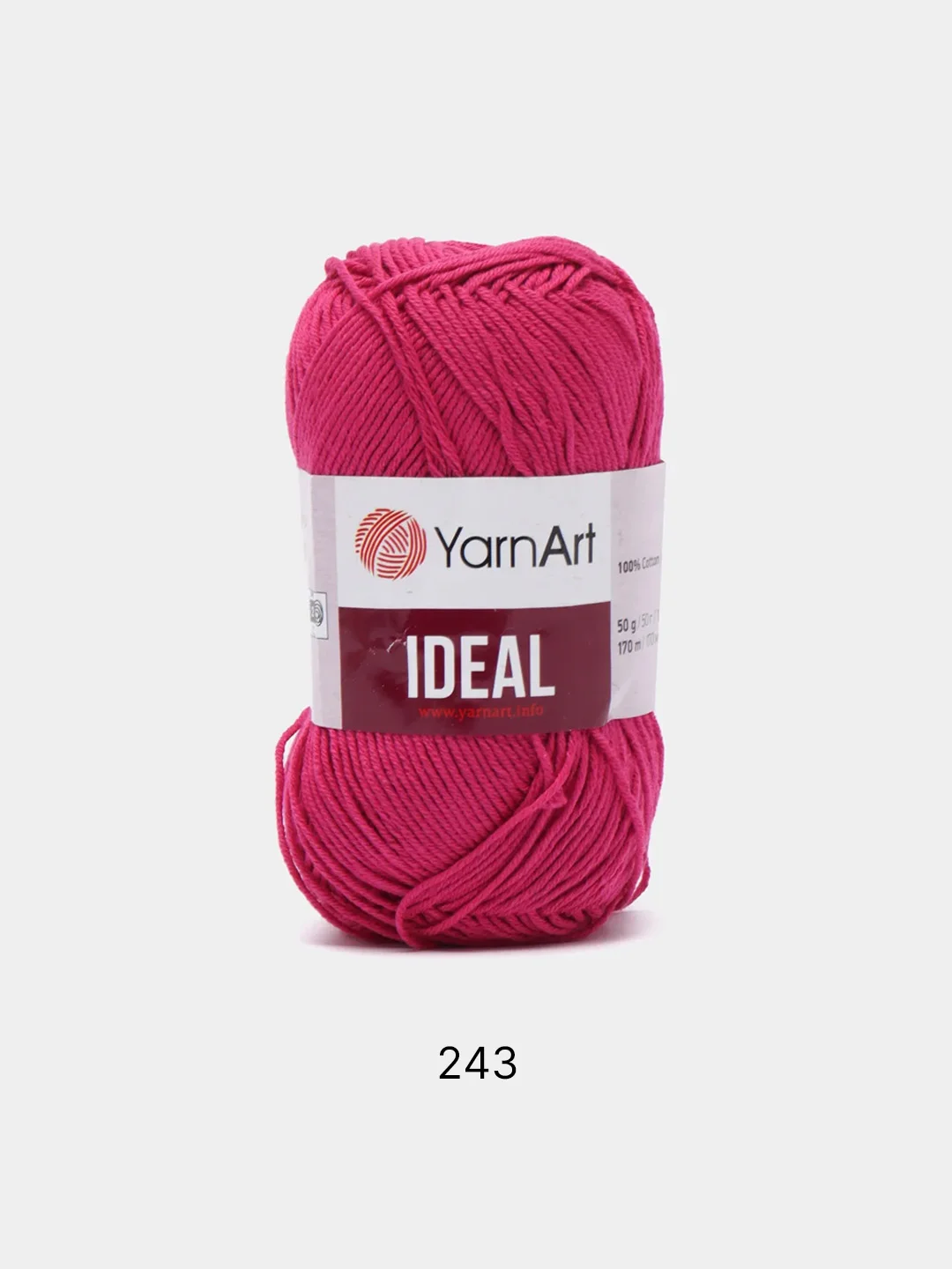 Фуксия пряжа YarnArt Ideal 100% Хлопок 50г 170м