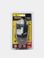 Черный мышь компьютерная проводная игровая, 1200 dpi, 130см, пластик